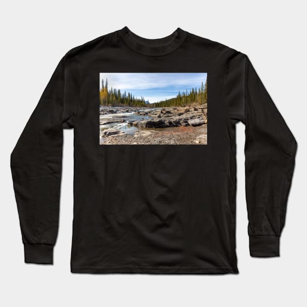 A River Bed and Trees Long Sleeve T-Shirt by saku1997